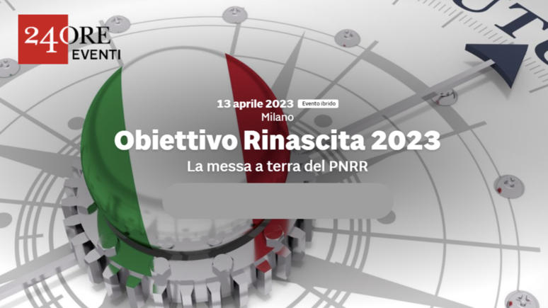 Obiettivo rinascita 2023. La messa a terra del Pnrr